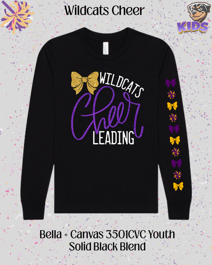 Wildcats Cheerleading Youth Long Sleeve