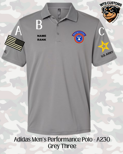Recruiting Logo Adidas Men's Polo
