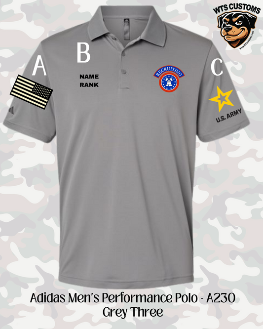 Recruiting Logo Adidas Men's Polo