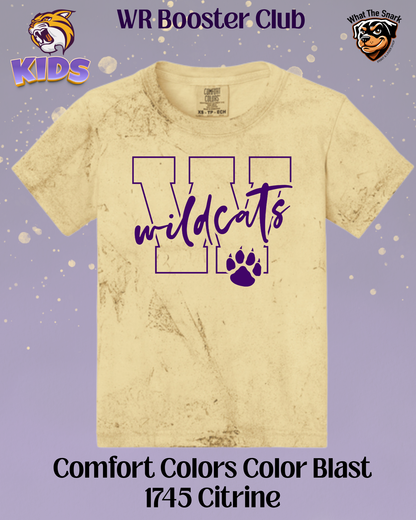 Wildcats Varsity W & Paw Print Youth Tee