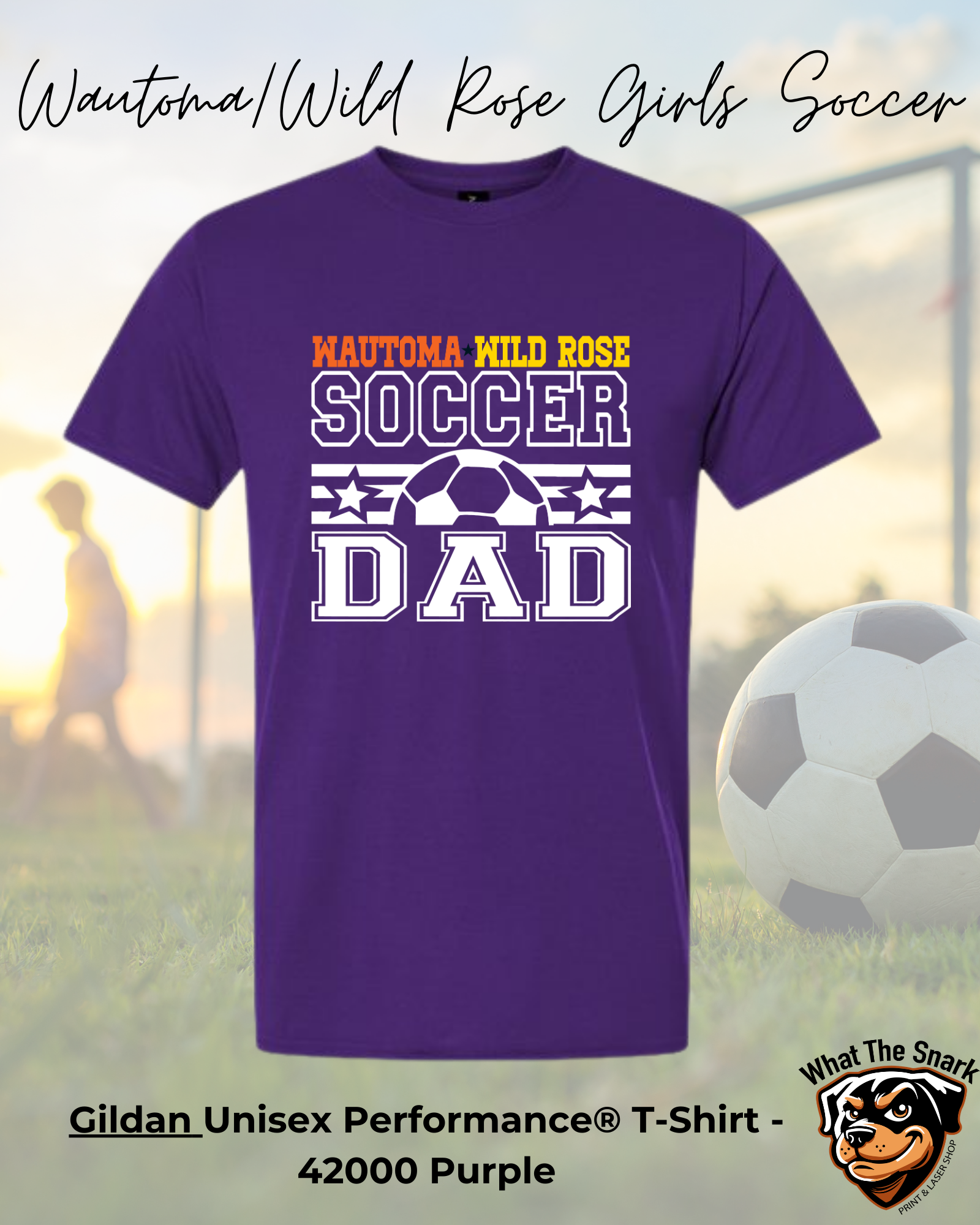 WWR Girls Soccer Dad Classic Performance Tshirt