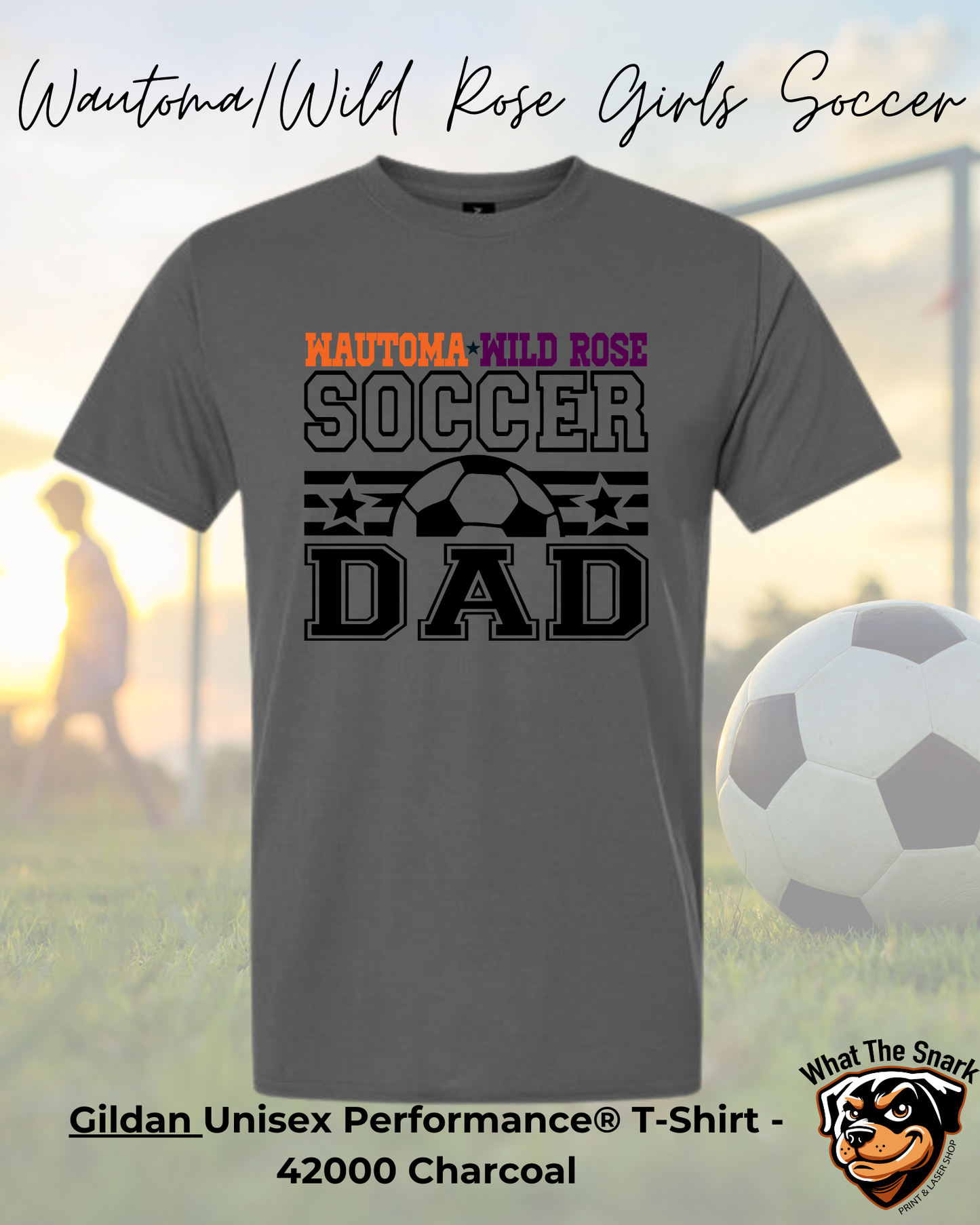 WWR Girls Soccer Dad Classic Performance Tshirt