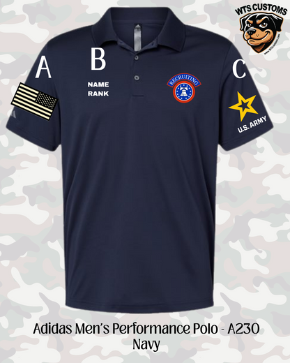 Recruiting Logo Adidas Men's Polo