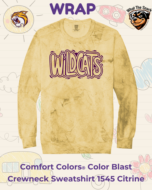 WRAP Wildcats Bubble Pop Crew Neck