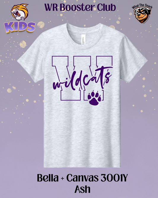 Wildcats Varsity W & Paw Print Youth Tee