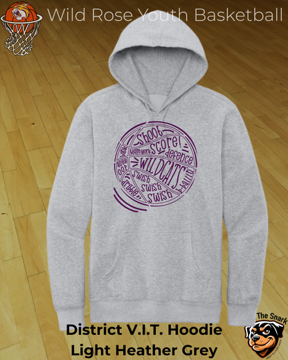 Wildcat Basketball Wordburst Hoodie