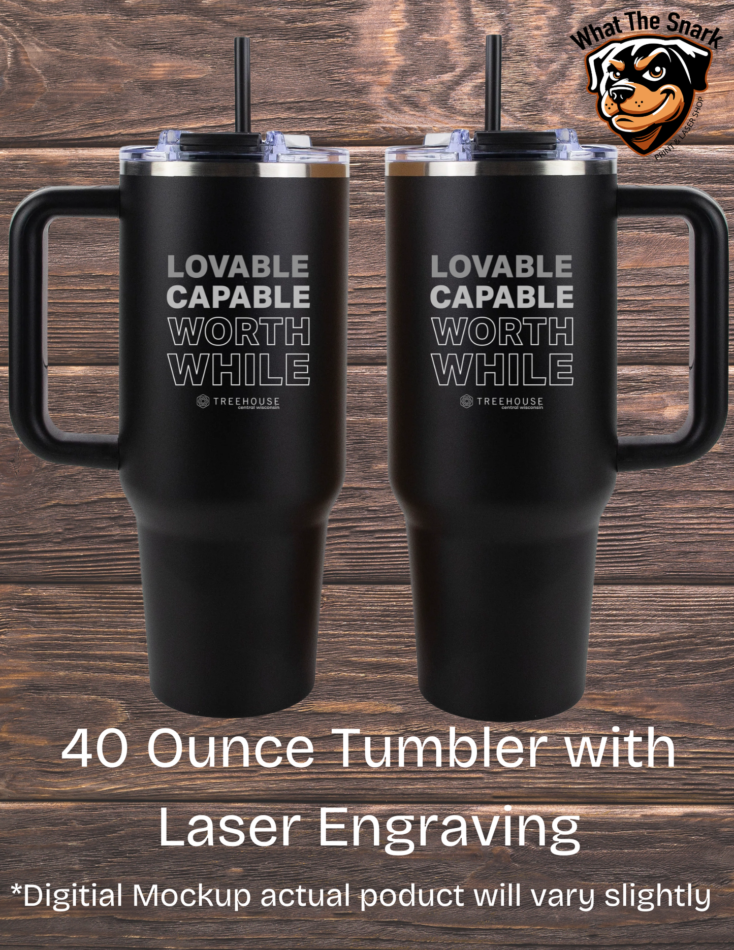 Treehouse Loveable Capable Tumbler