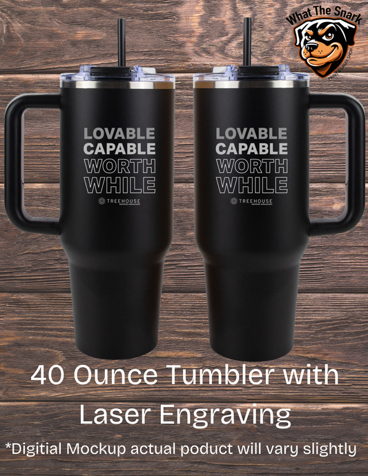 Treehouse Loveable Capable Tumbler