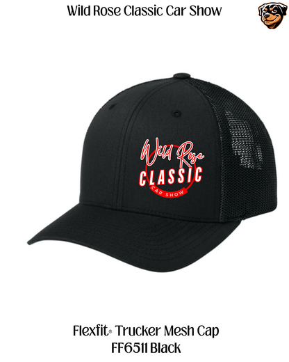 Wild Rose Classic Car Show Flexfit Trucker Cap