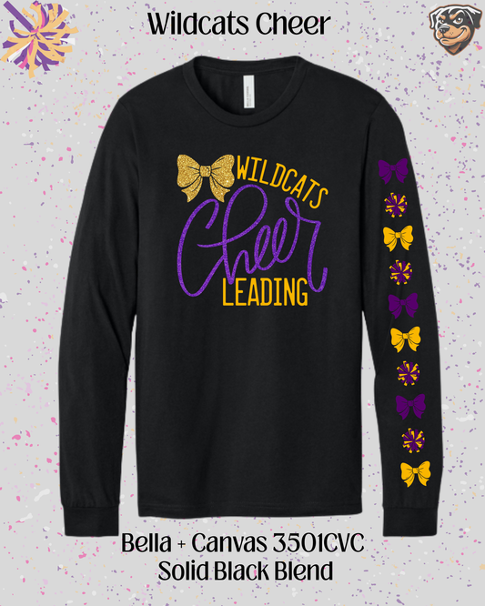 Wildcats Cheerleading Adult Long Sleeve