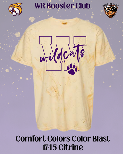 Wildcats Varsity W & Paw Print Tee