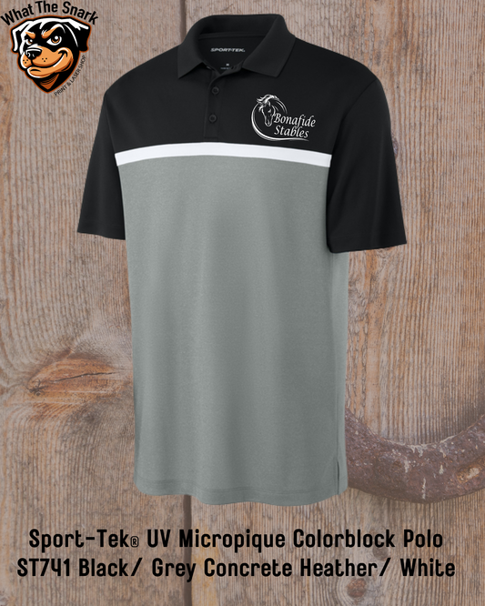Bonafide Stables Men's UV Colorblock Polo