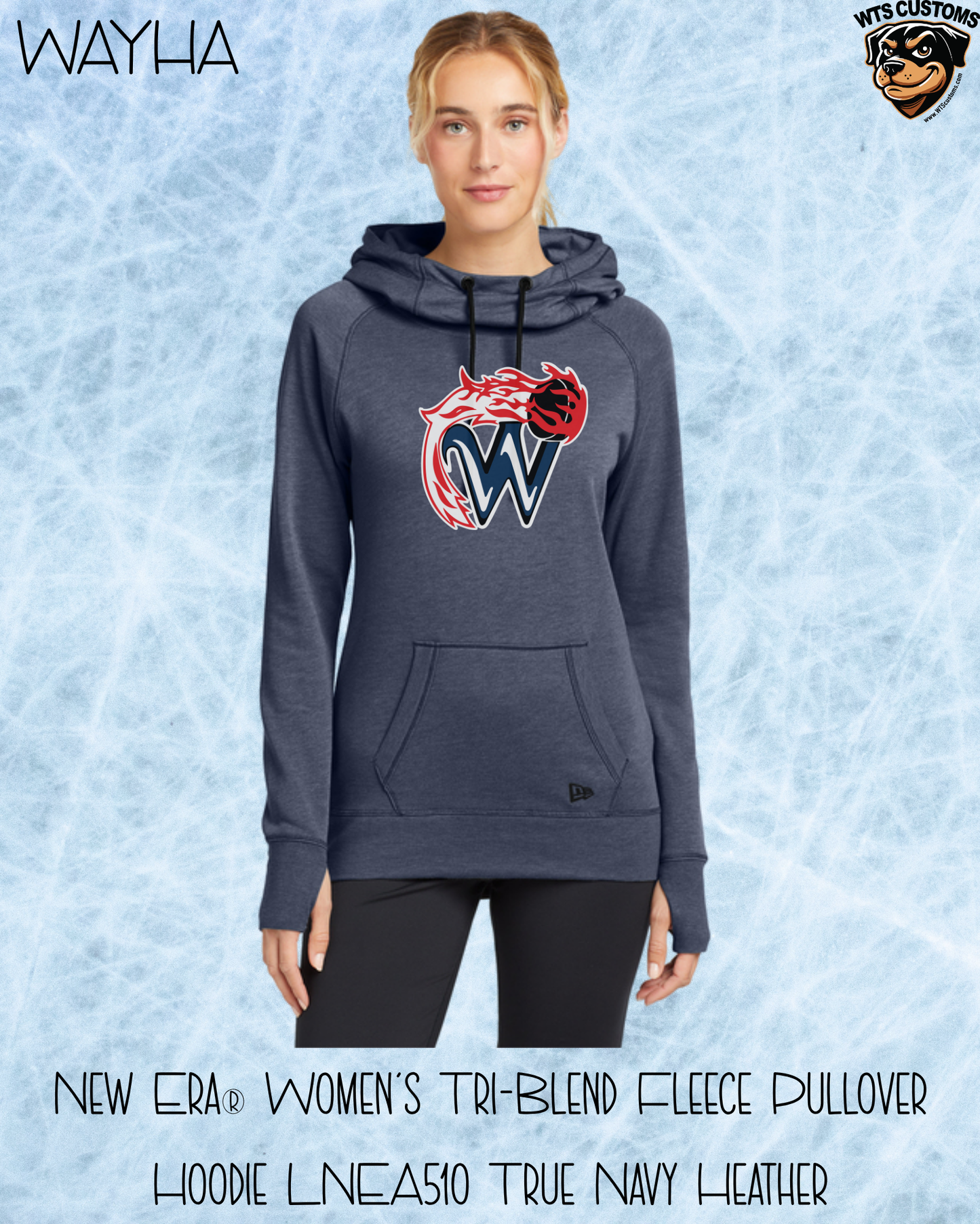 WAYHA Women's Cowl Neck Hoodie
