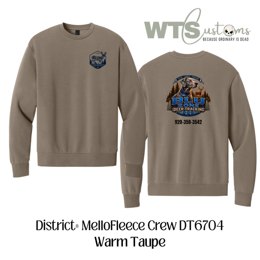 Blu Zone MelloFleece Crew Neck Sweatshirt