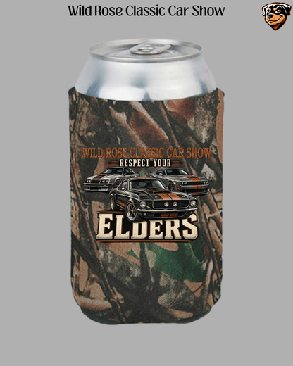 WR Classic Car Show Respect Your Elders Koozie