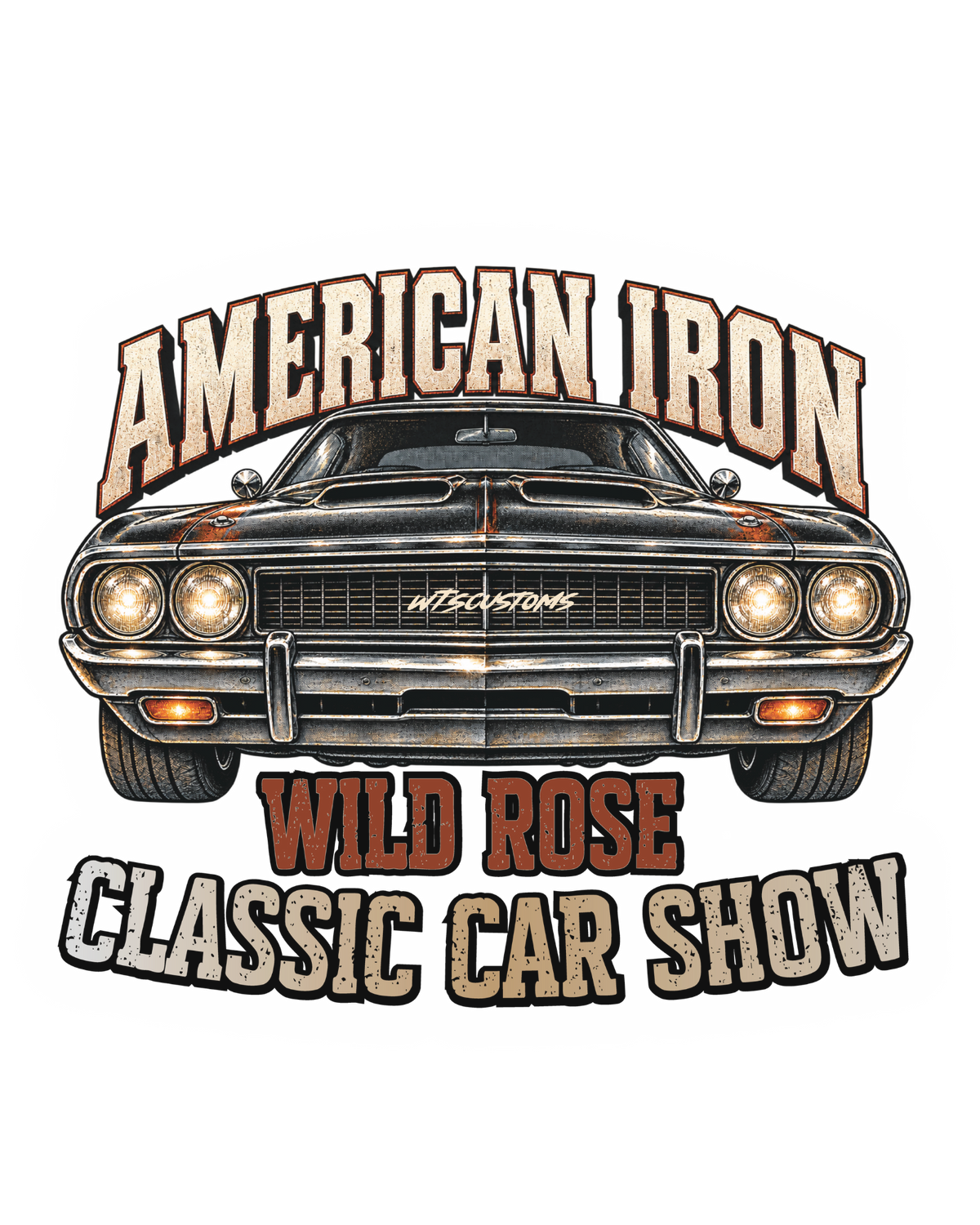 Wild Rose Classic Car Show Car Decals