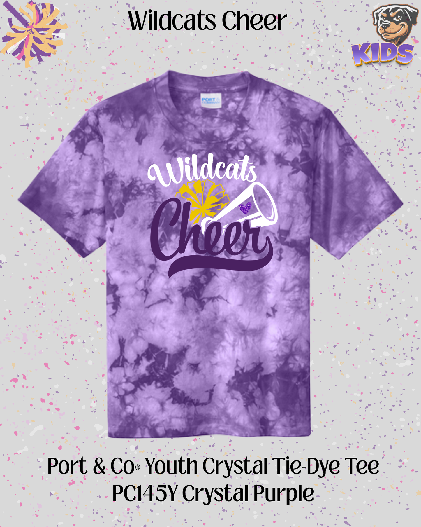 Wildcats Cheer Youth Tee
