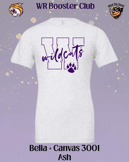 Wildcats Varsity W & Paw Print Tee