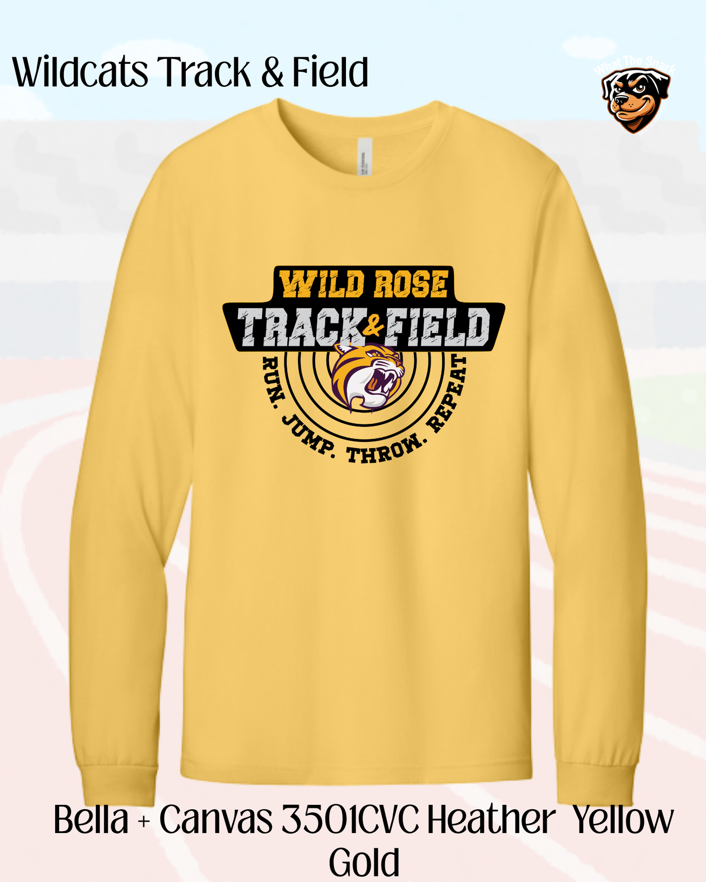 WR Run. Jump. Throw. Repeat. Cotton Long Sleeve