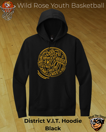 Wildcat Basketball Wordburst Hoodie