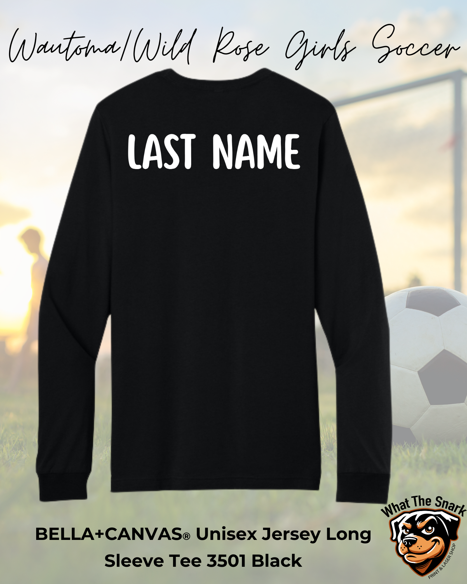 Youth WWR Girls Soccer Full Logo Long Sleeve