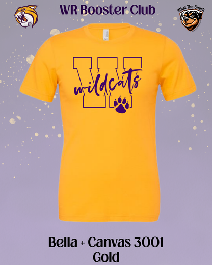 Wildcats Varsity W & Paw Print Tee