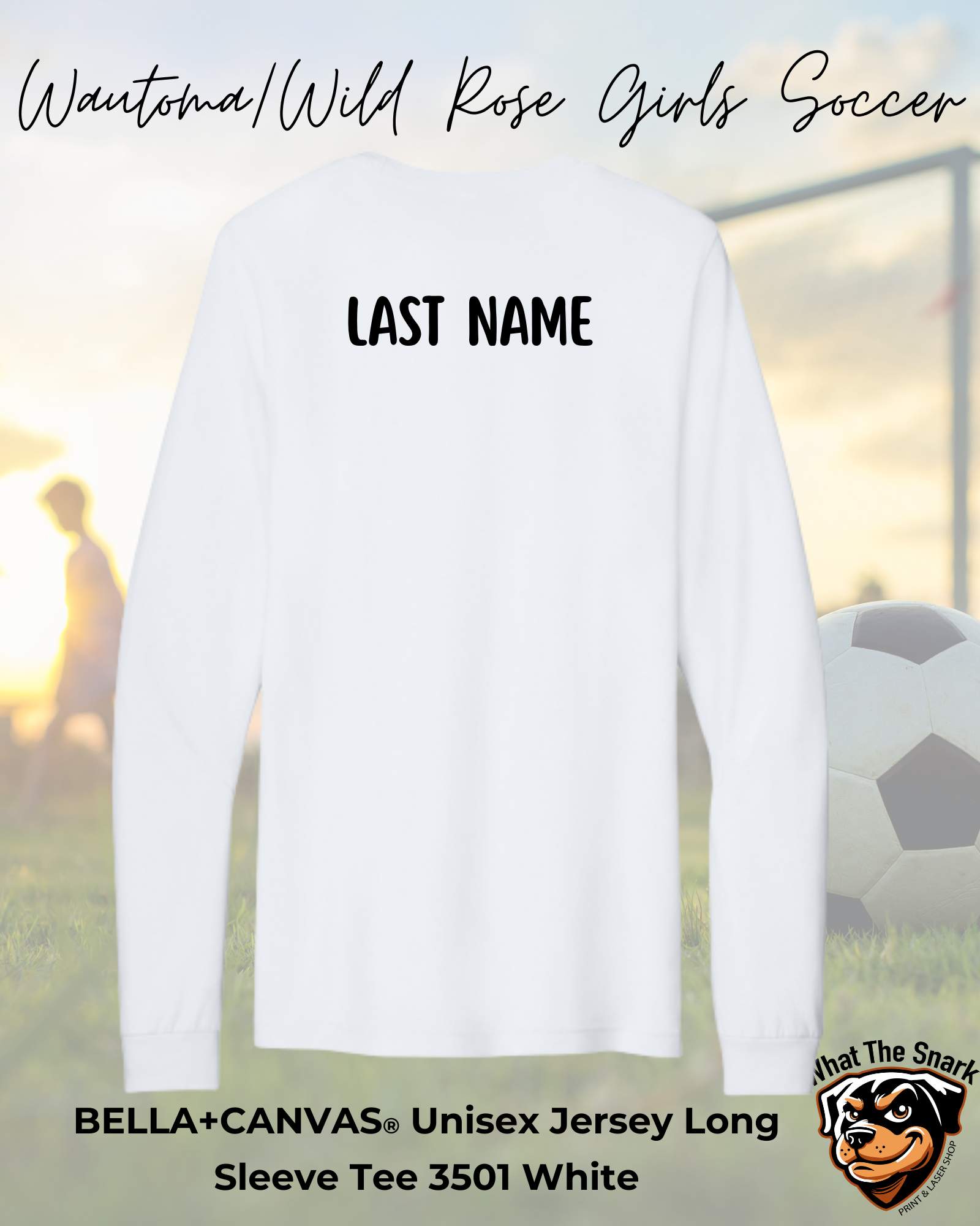 WWR Girls Soccer Quilted Logo Long Sleeve