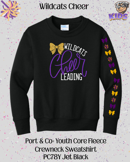 Wildcats Cheerleading Youth Crew Neck