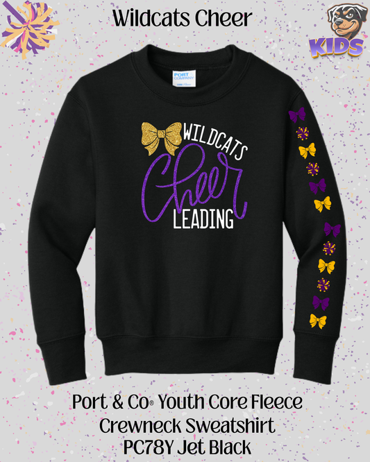 Wildcats Cheerleading Youth Crew Neck