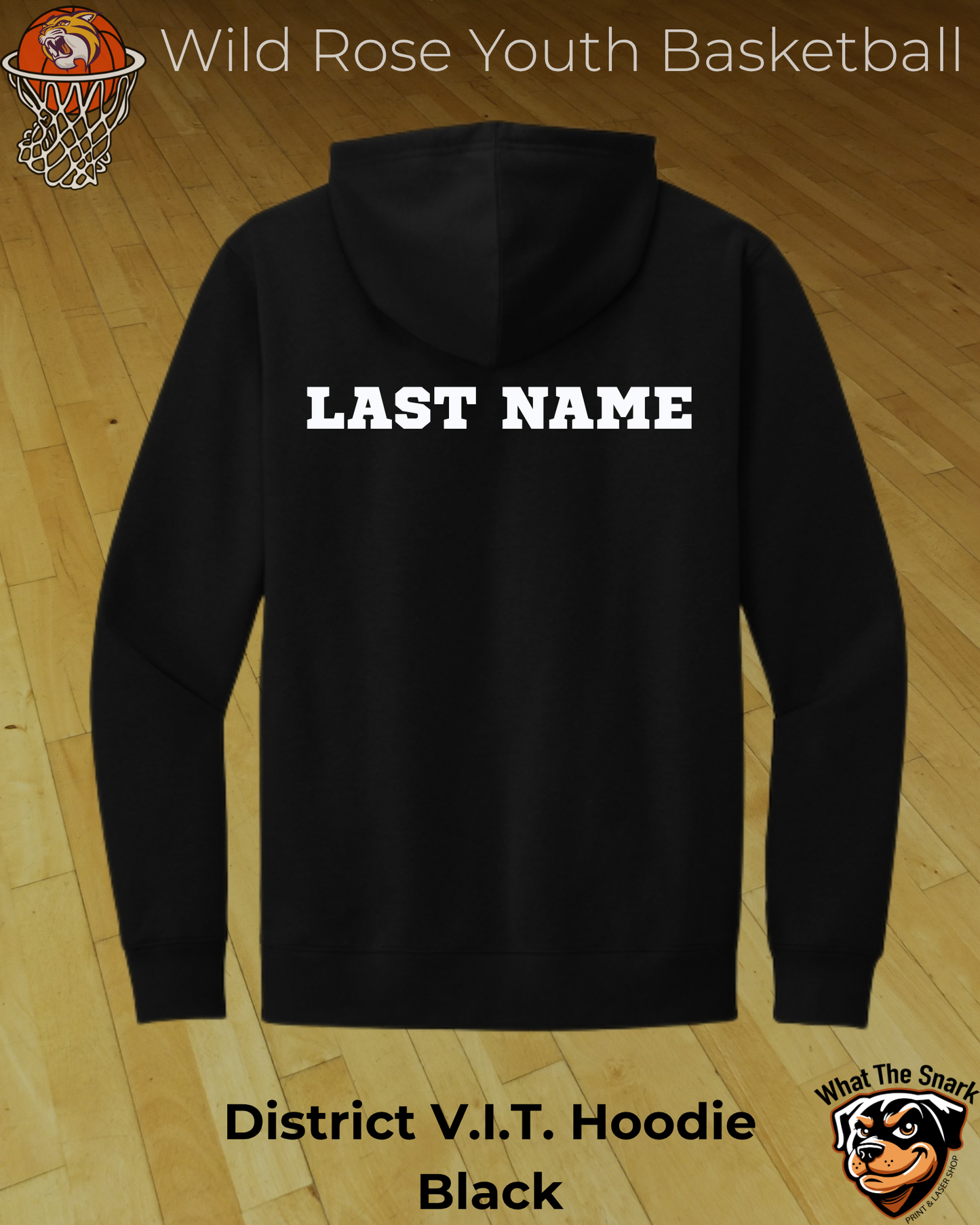 Wildcat Basketball Wordburst Hoodie