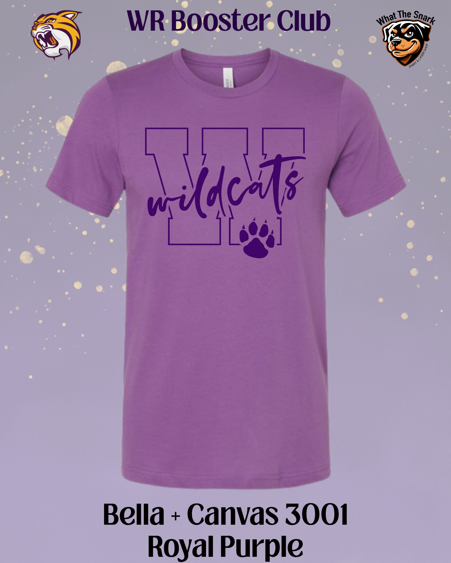 Wildcats Varsity W & Paw Print Tee