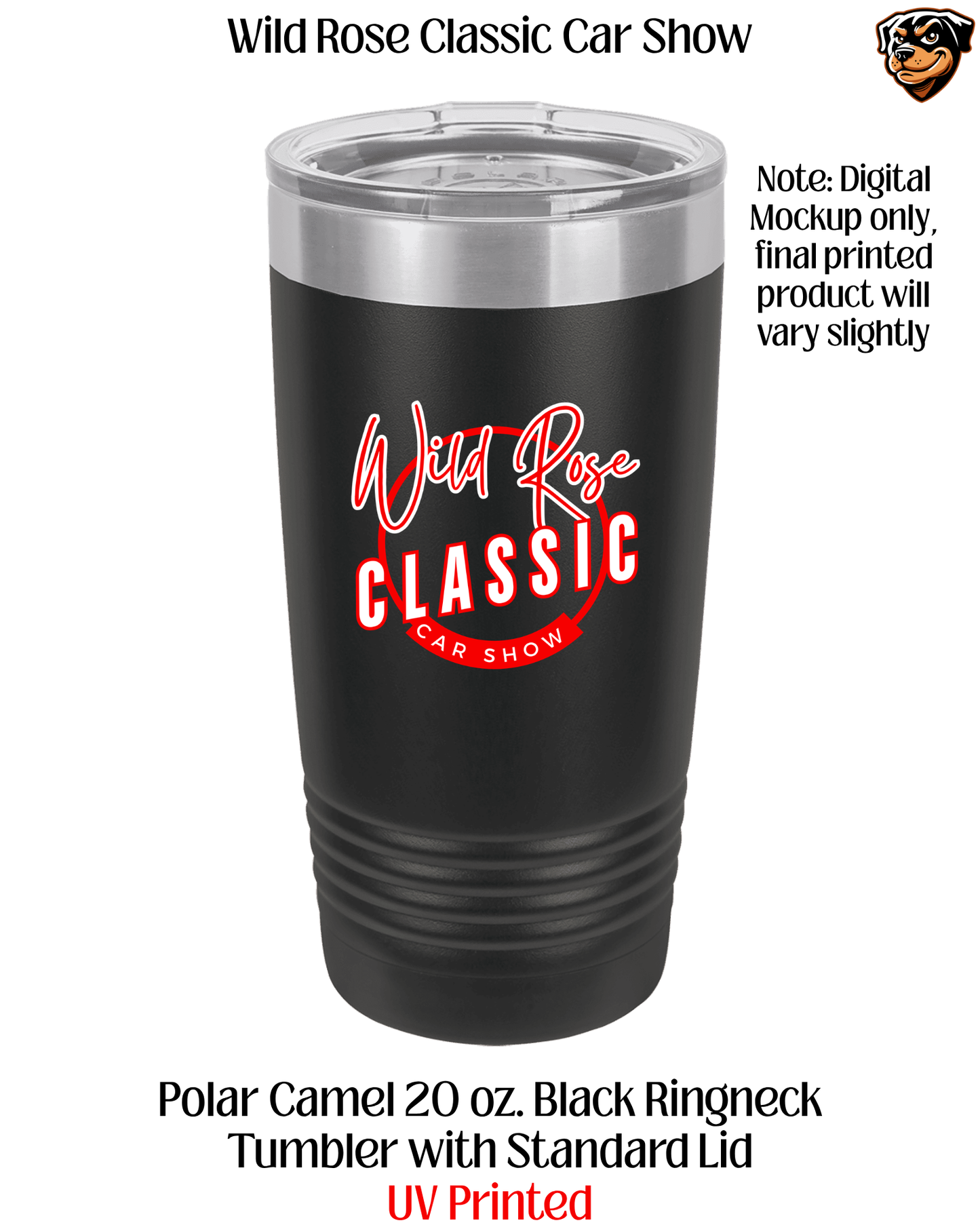 WR Classic Car Show UV Printed 20 Ounce Tumbler