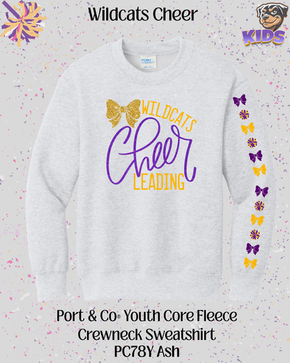 Wildcats Cheerleading Youth Crew Neck