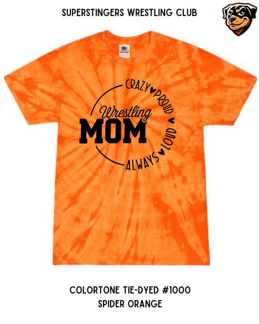 Super Stingers Crazy Proud Mom Tie-Dye Tee