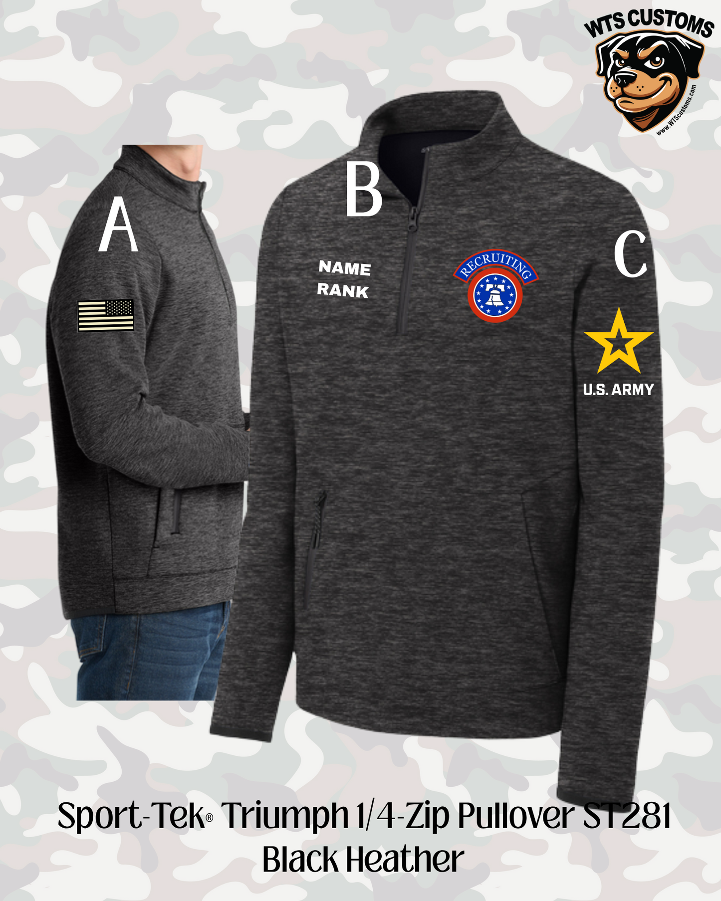 Recruiting Logo Sport-Tek® Triumph 1/4 Zip