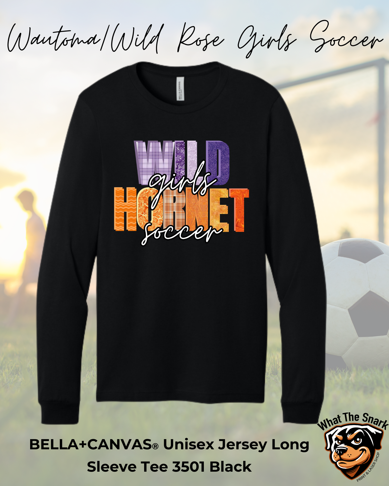 WWR Girls Soccer Quilted Logo Long Sleeve