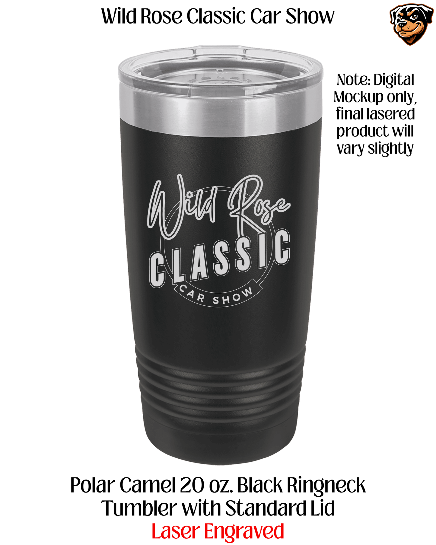WR Classic Car Show Laser 20 ounce Tumbler