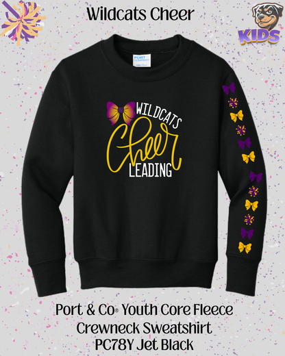 Wildcats Cheerleading Youth Crew Neck