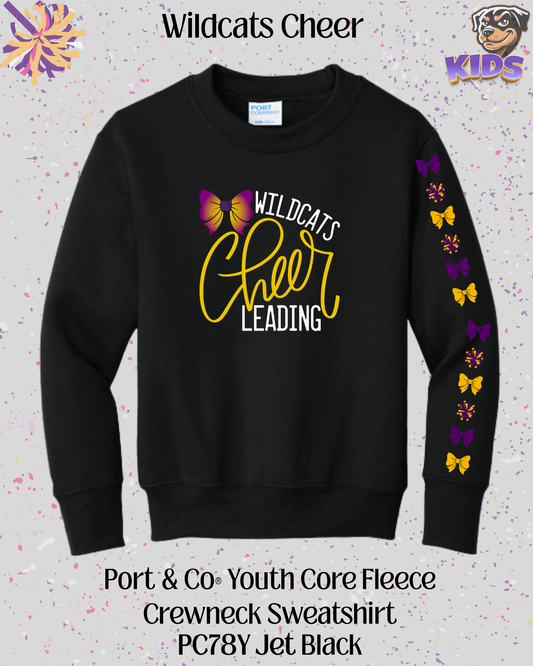 Wildcats Cheerleading Youth Crew Neck