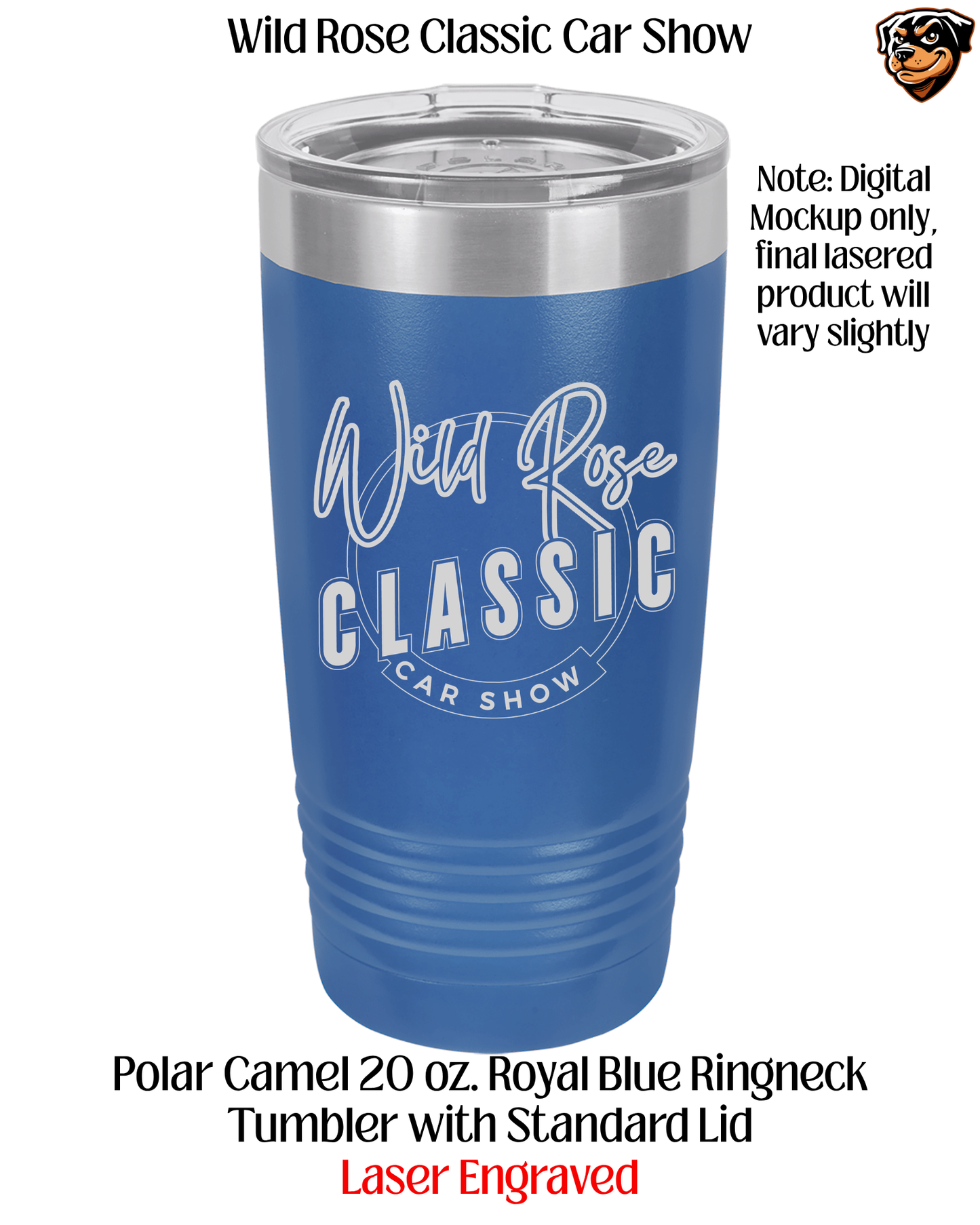 WR Classic Car Show Laser 20 ounce Tumbler