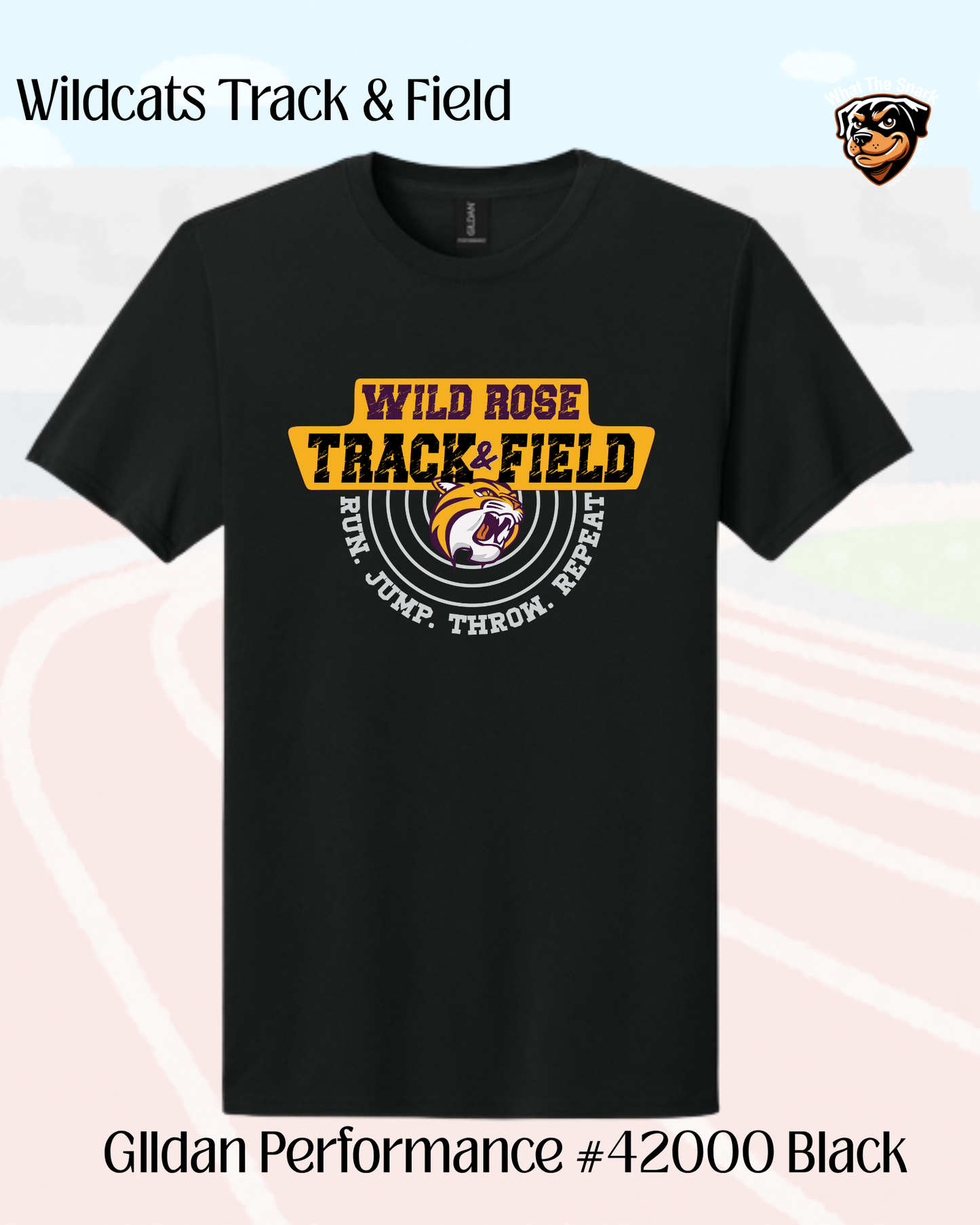 WR Run. Jump. Throw. Repeat Performance Tee youth