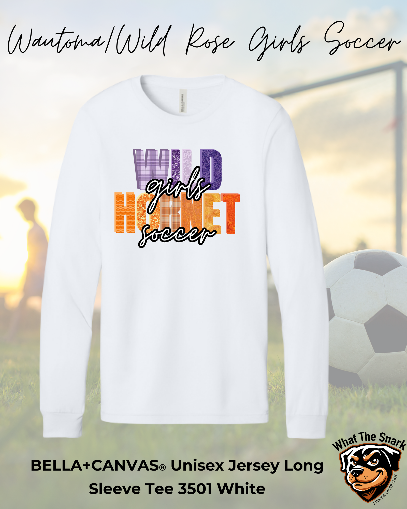 WWR Girls Soccer Quilted Logo Long Sleeve
