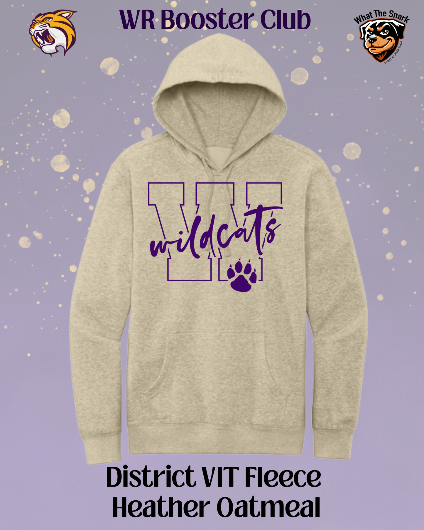 Wildcats Varsity W & Paw Print Hoodie