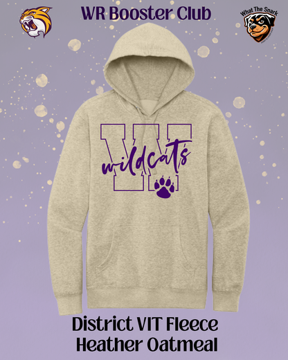 Wildcats Varsity W & Paw Print Hoodie