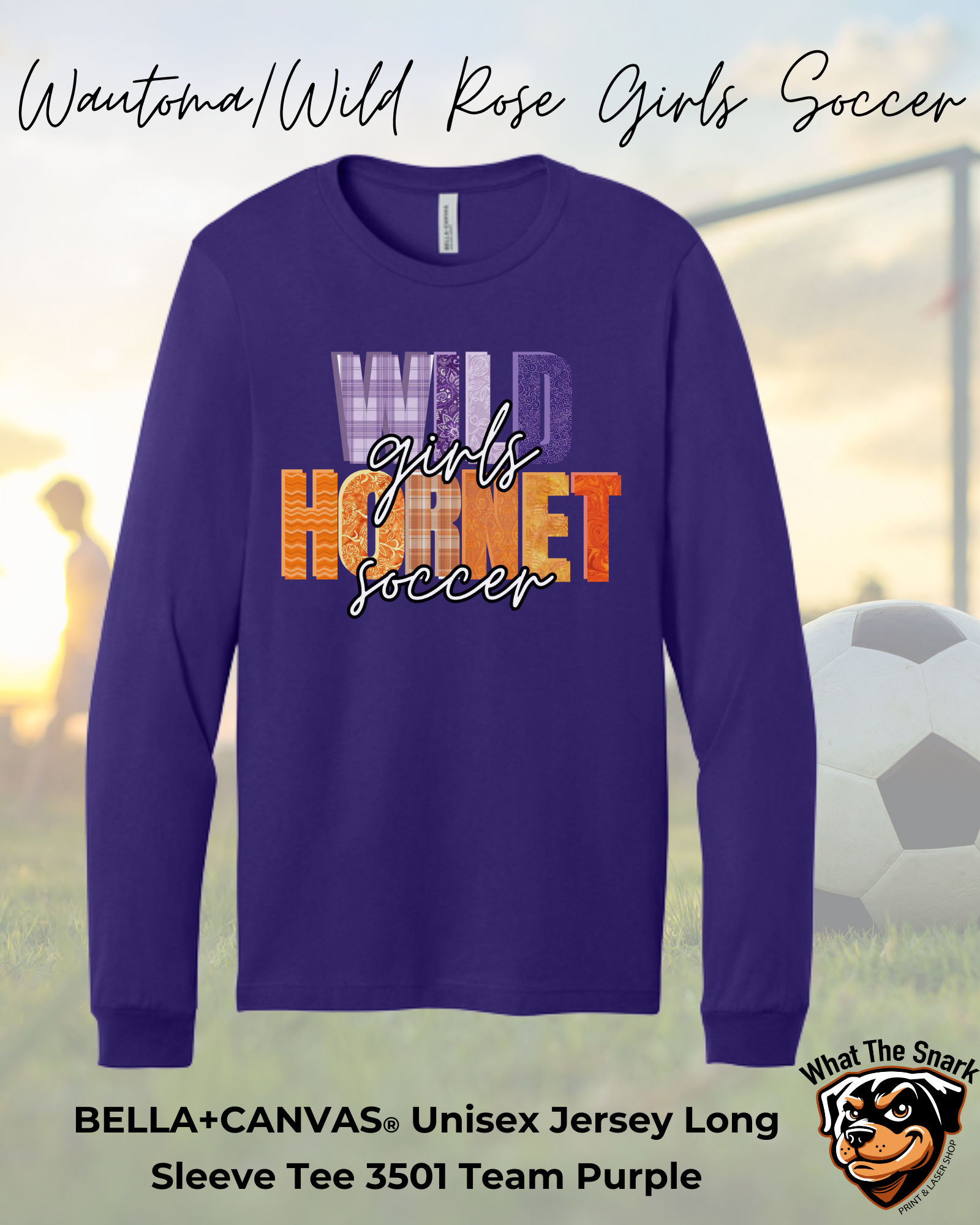 WWR Girls Soccer Quilted Logo Long Sleeve