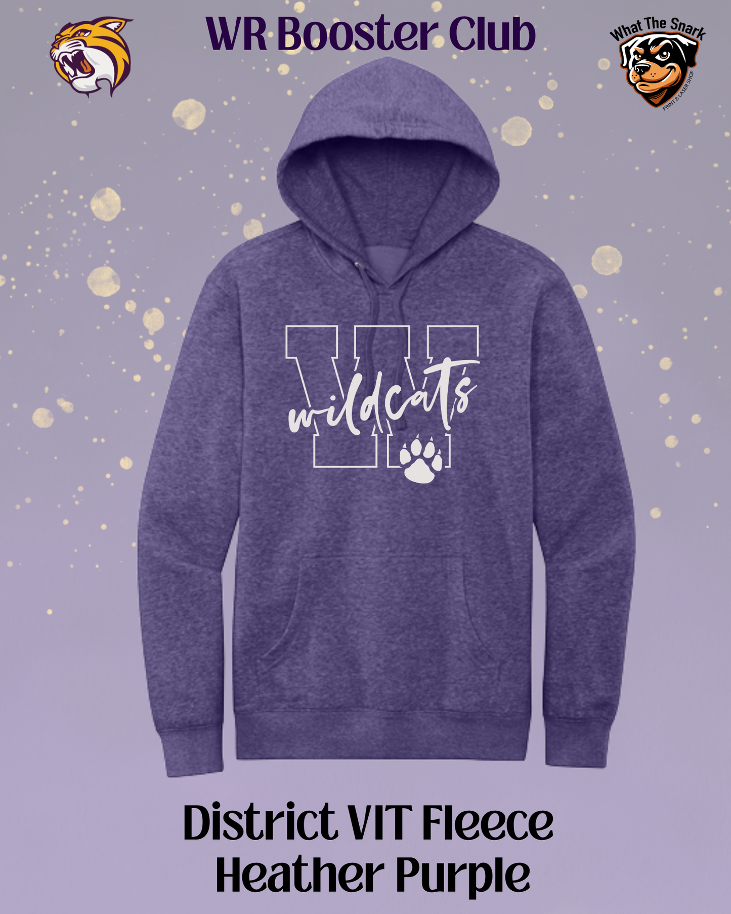 Wildcats Varsity W & Paw Print Hoodie
