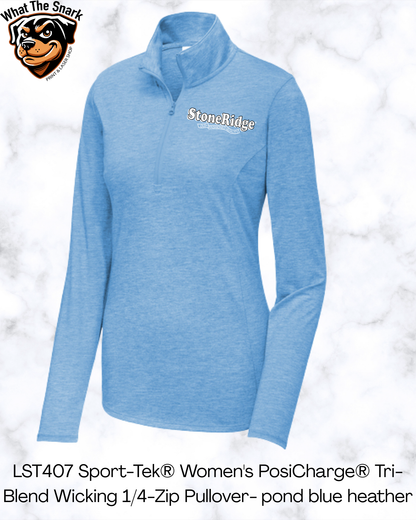 Sport-Tek Women's PosiCharge® Tri-Blend Wicking 1/4-Zip