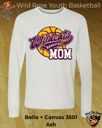 Wildcat Youth Basketball Mom Long Sleeve
