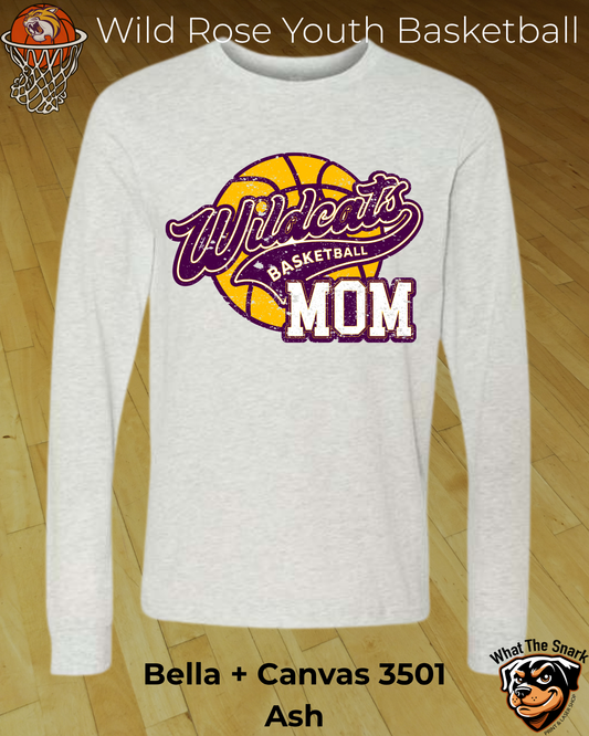 Wildcat Youth Basketball Mom Long Sleeve