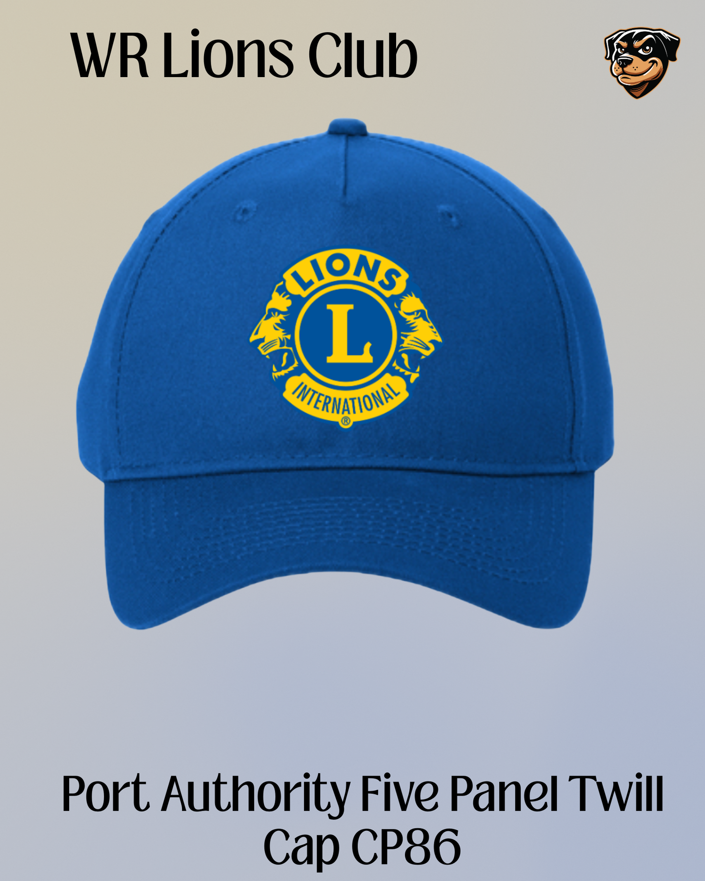 WR Lions Port Authority Five Panel Twill Cap